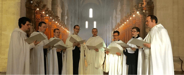 singing monks in Heiligenkreuz