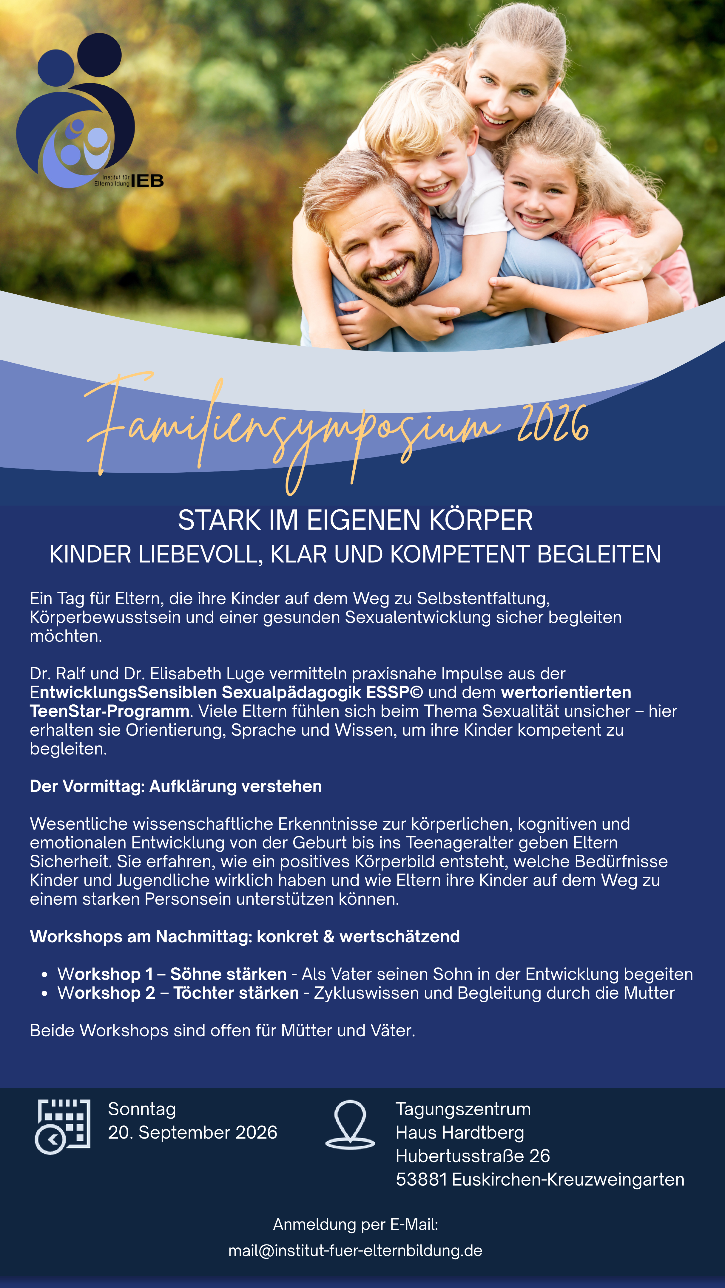 Familiensymposium 2026 – Stark im eigenen Körper: Kinder liebevoll, klar und kompetent begleiten