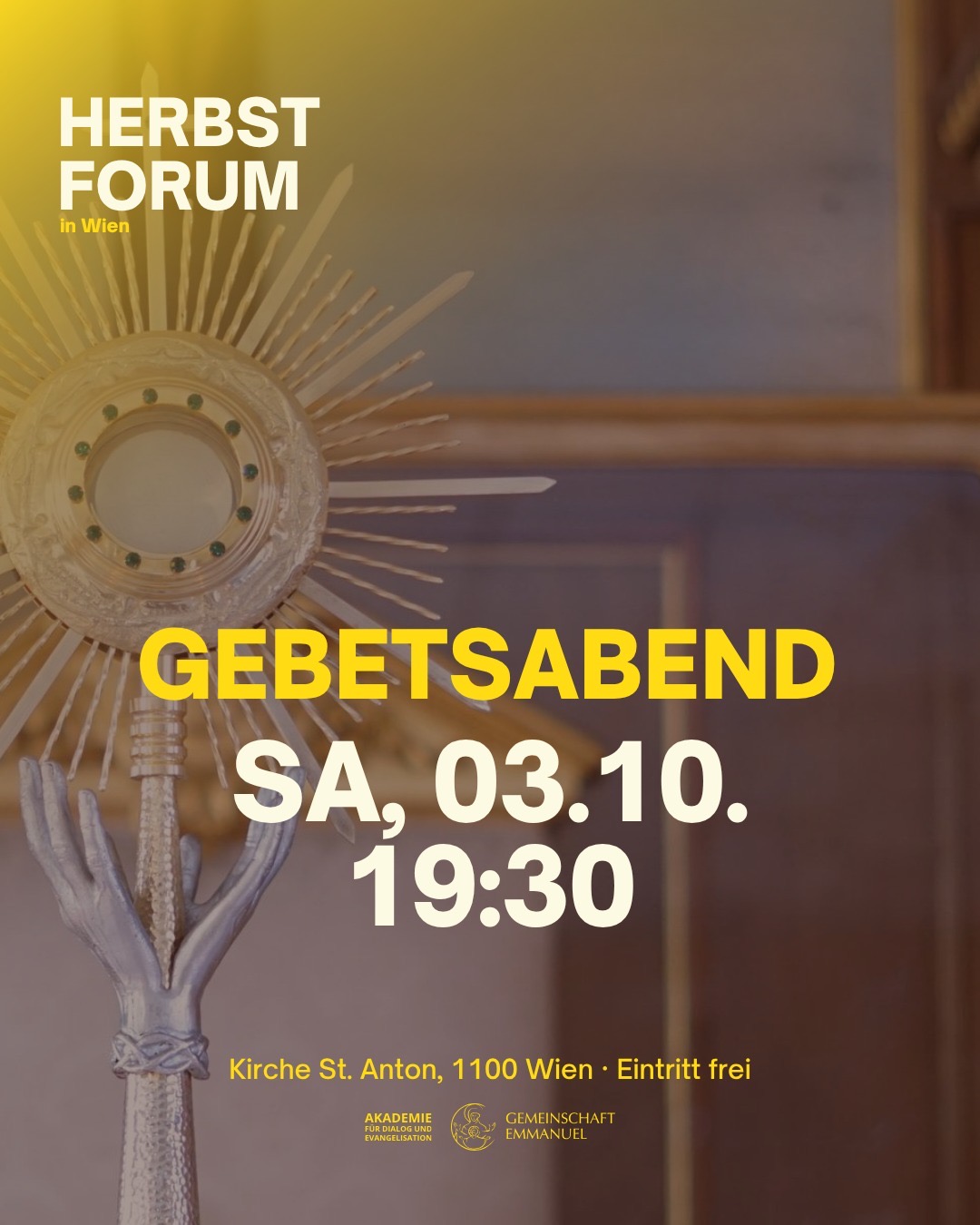 Gebetsabend beim Herbstforum