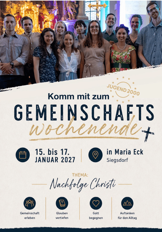 Gemeinschaftswochenende JUGEND 2000 München und Freising