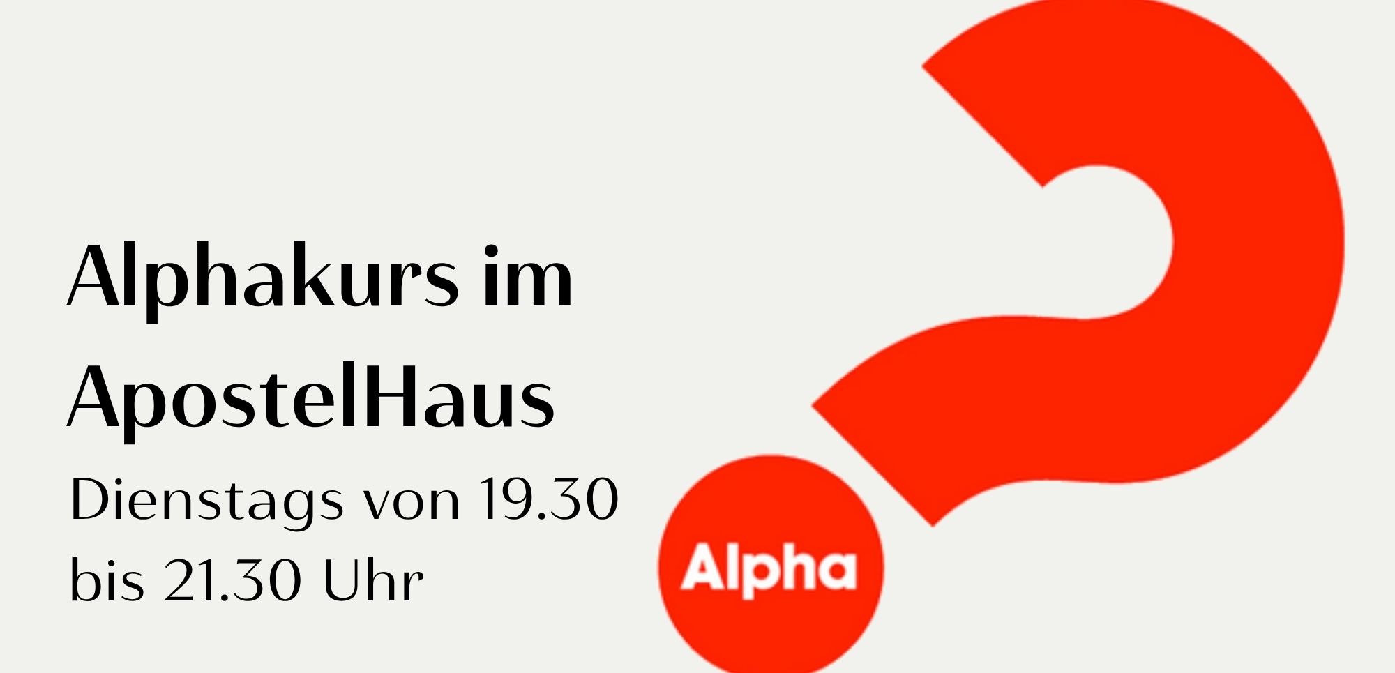 Alphakurs im ApostelHaus