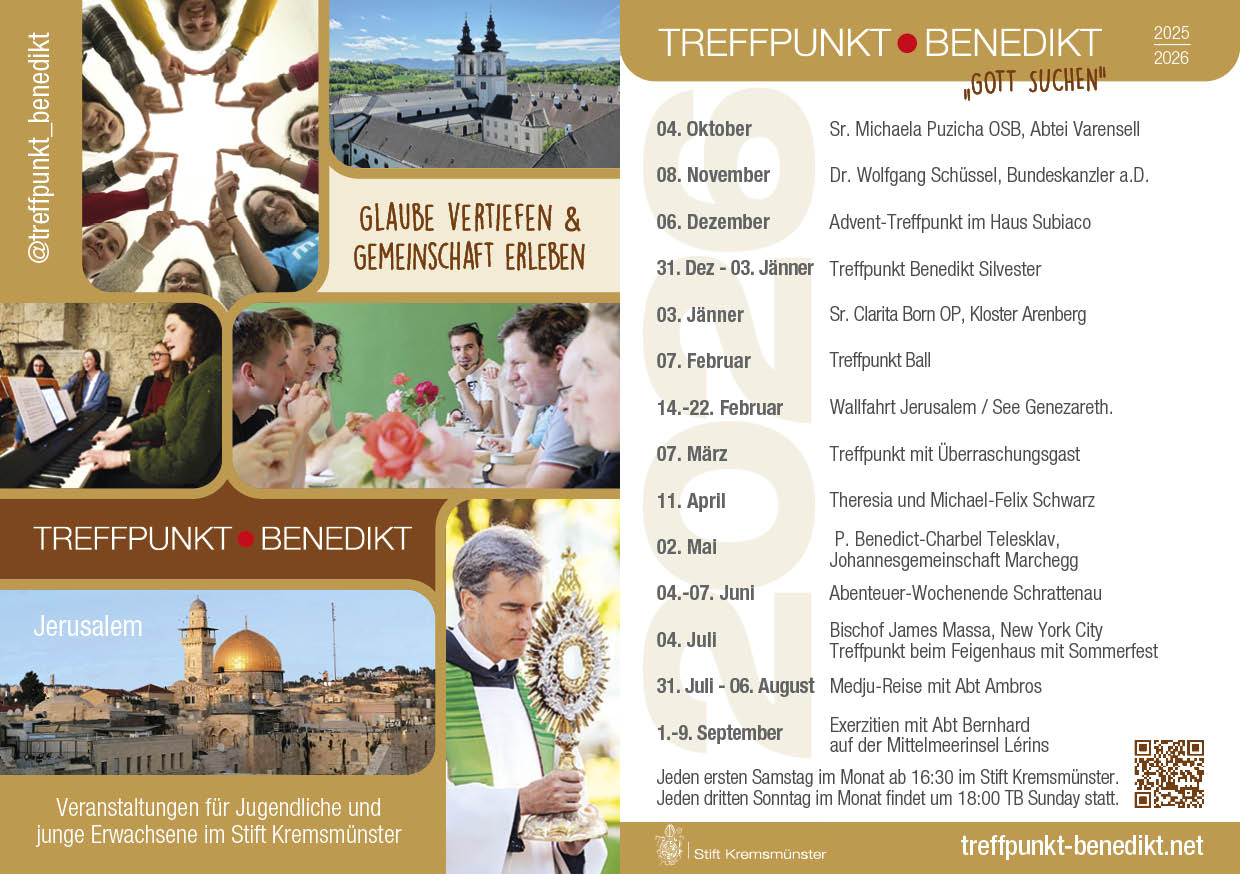 Benedict Meeting – every 1st Saturday of the month