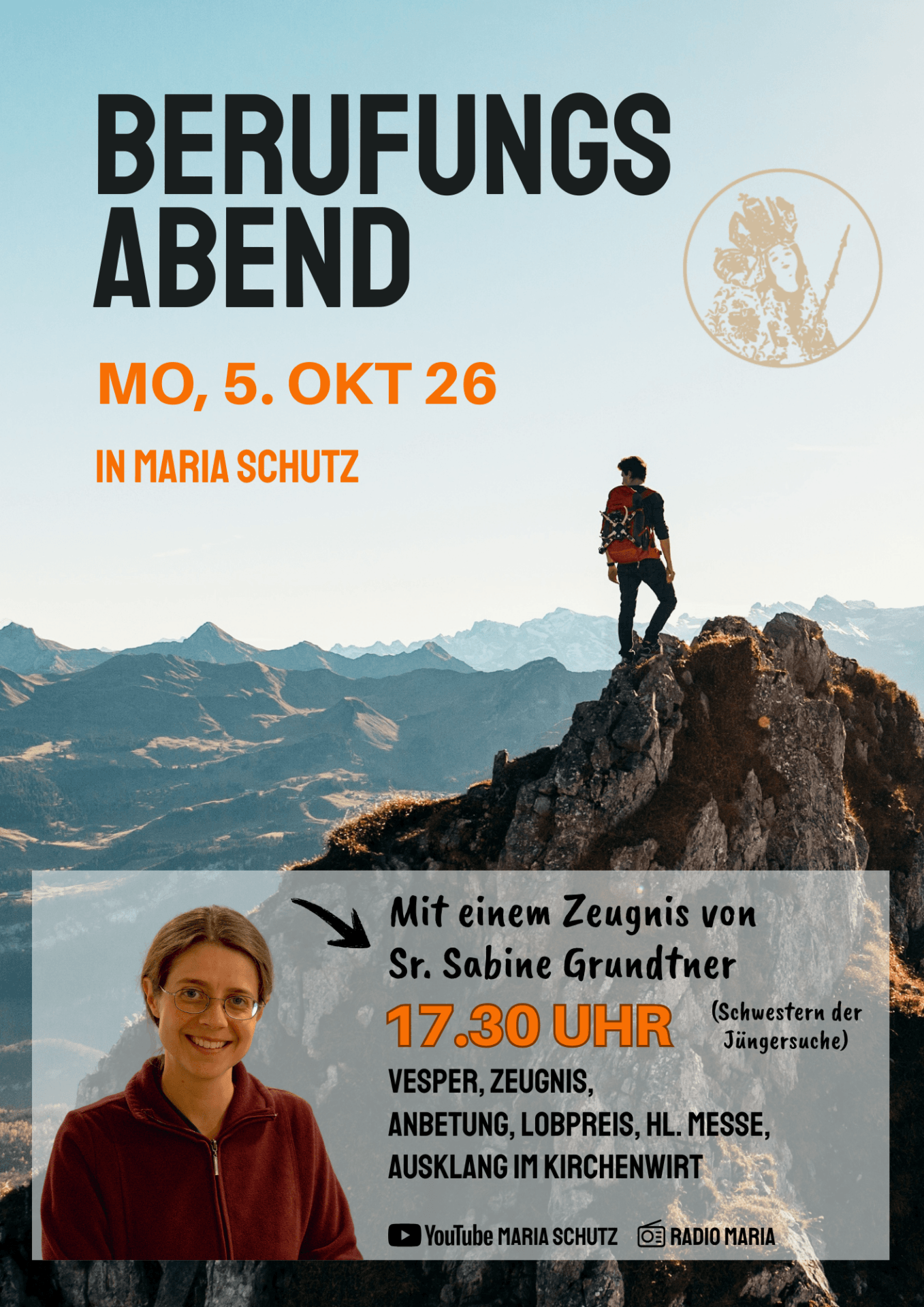 Berufungsabend mit Zeugnis von Sr. Sabine Grundtner