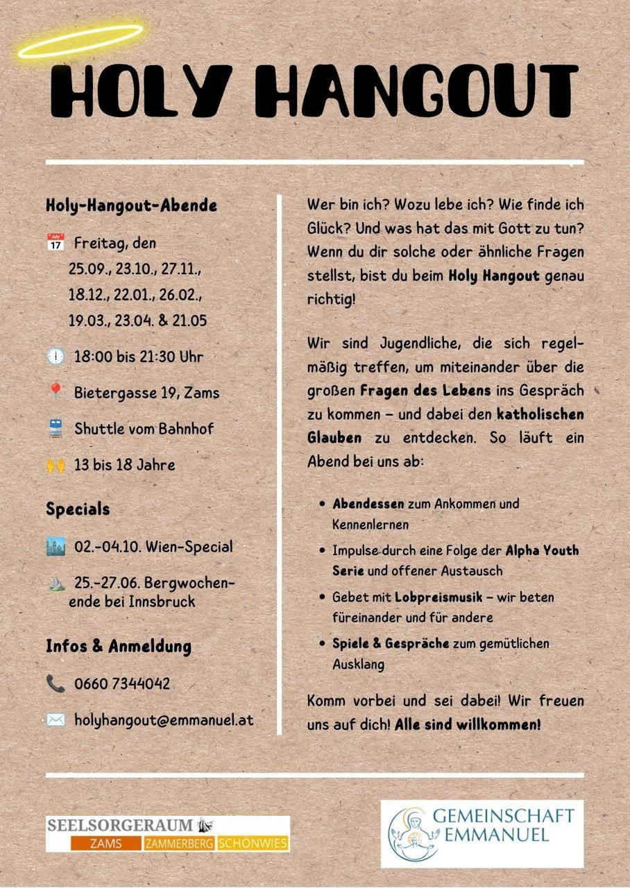 Holy Hangout – Zams