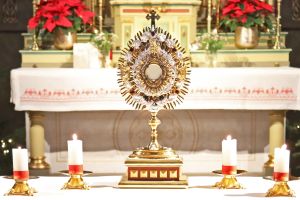 Eucharistische Anbetung eine ganze Nacht