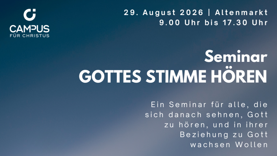 Seminar Gottes Stimme hören