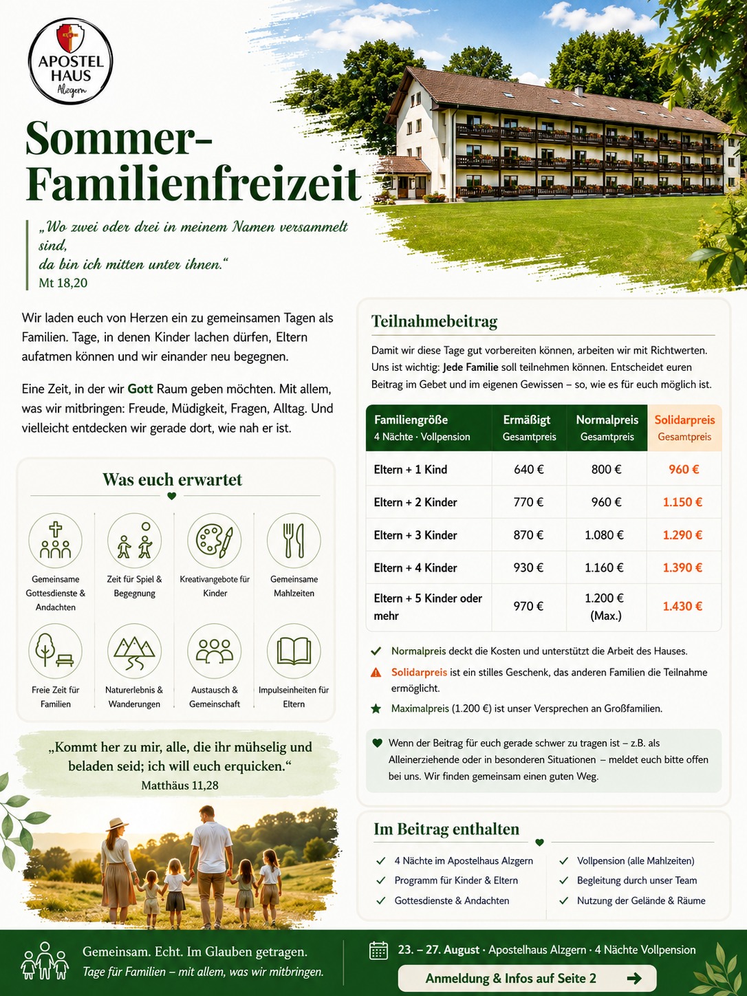 Sommer-Familienfreizeit
